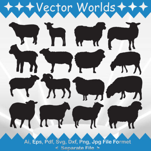 Sheep SVG Vector Design cover image.