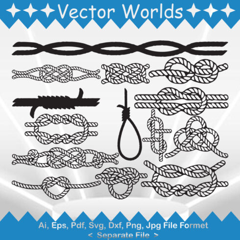 Rope Knot SVG Vector Design cover image.