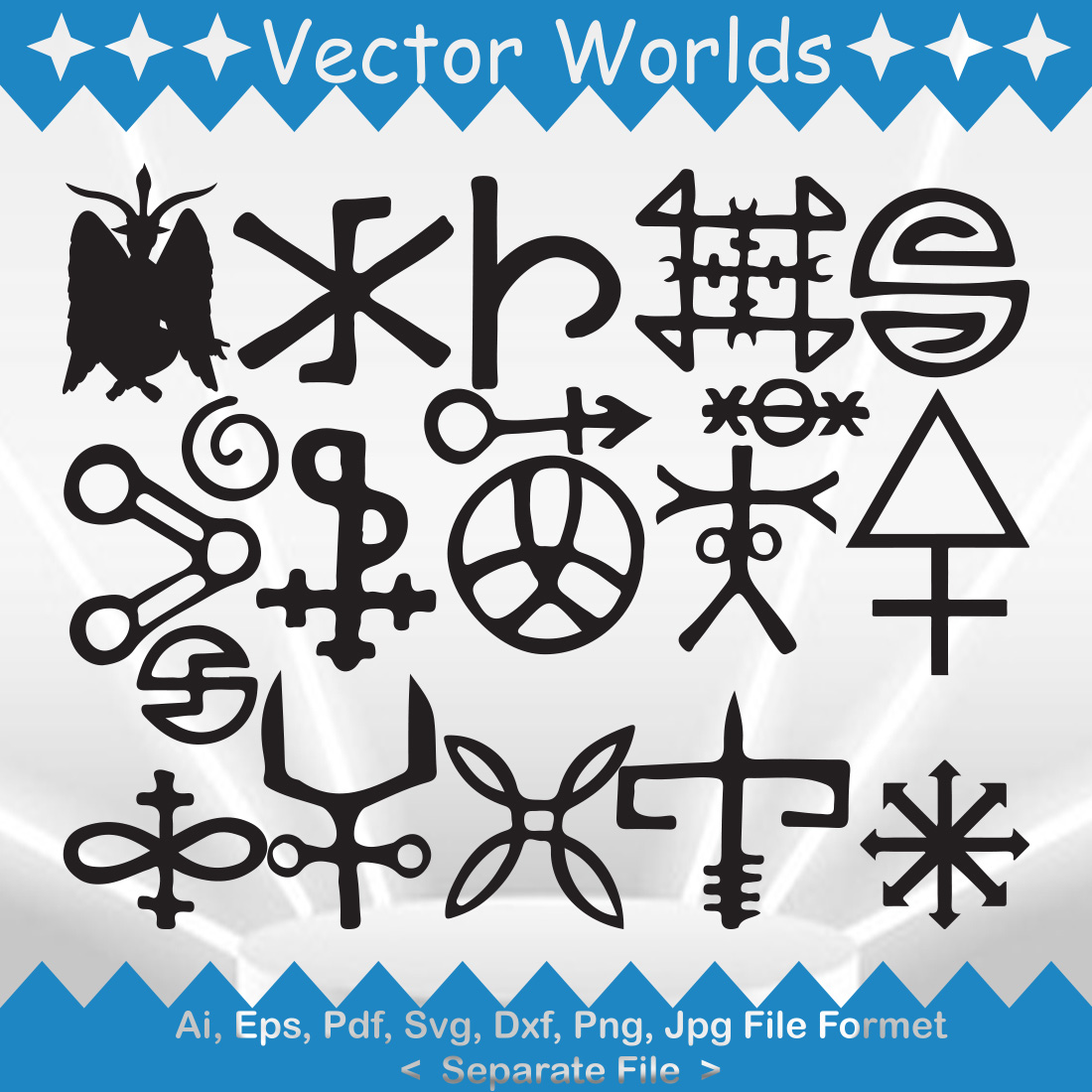 Satanic Symbol SVG Vector Design cover image.