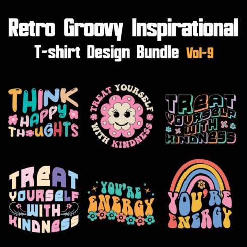 Motivational Typography T-shirt Design Bundle Vol-9 cover image.