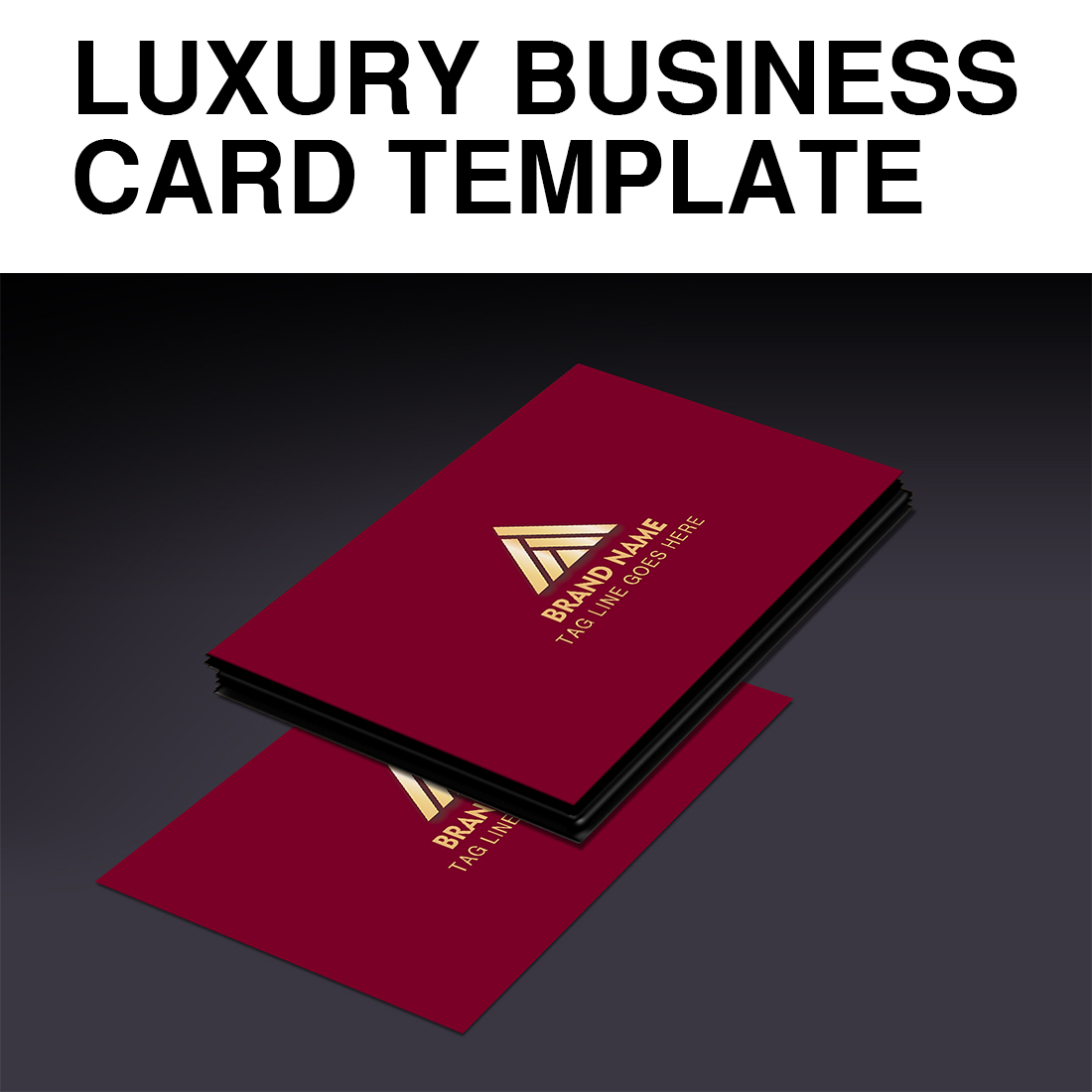 luxury business card template only for $6 cover image.