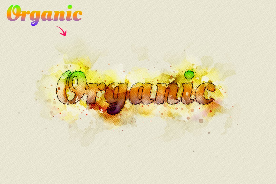 watercolor text photoshop action 11 23