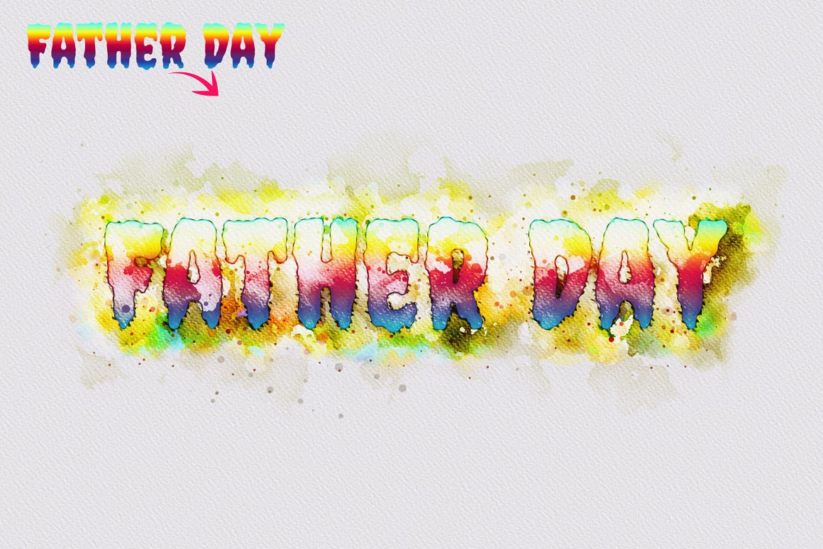 watercolor text photoshop action 8 925