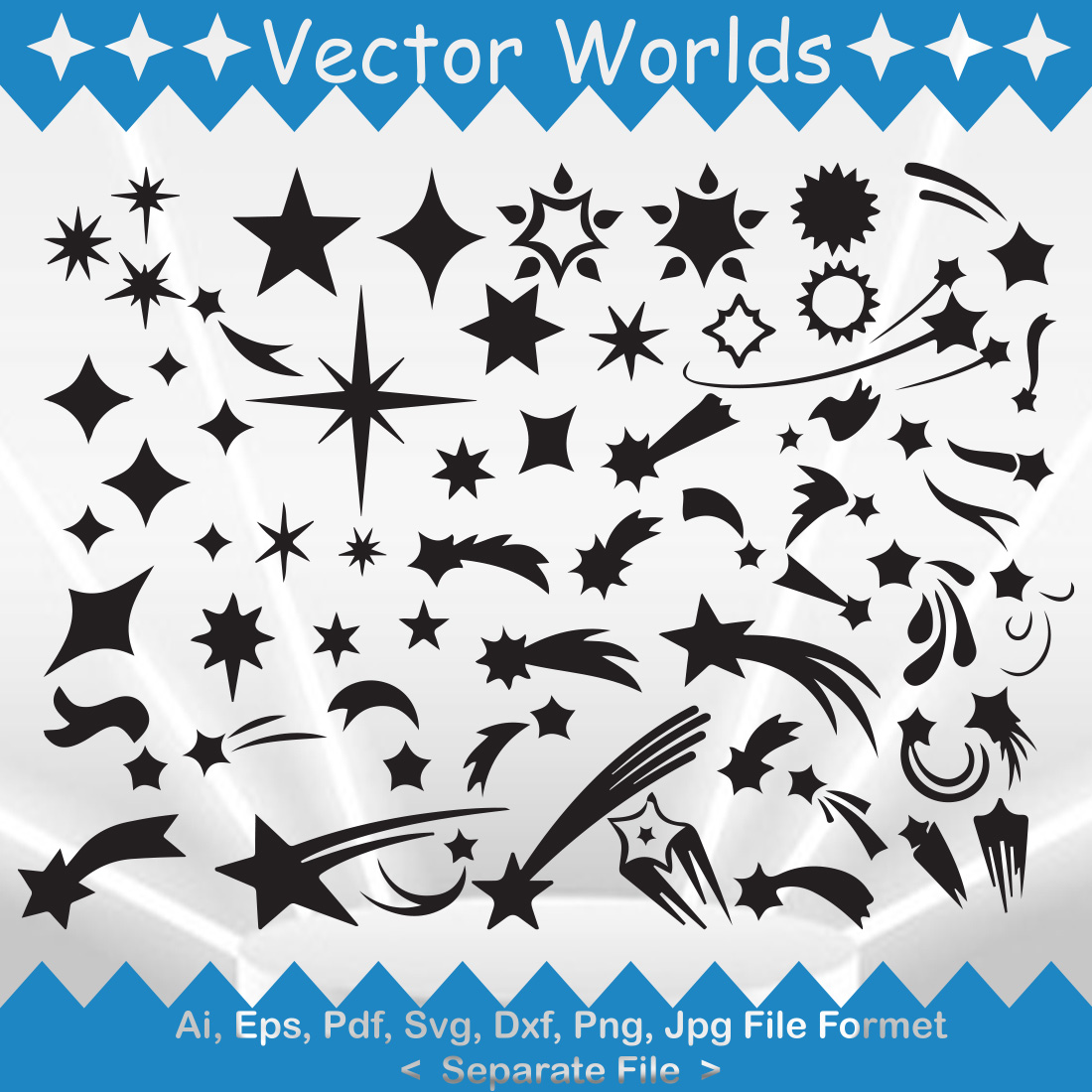 stars SVG Vector Design preview image.