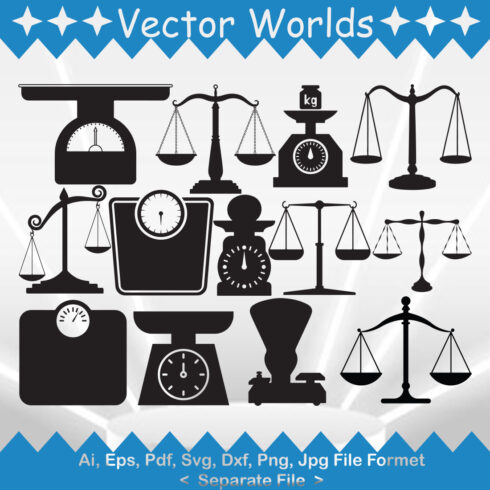 Weight Scale SVG Vector Design cover image.