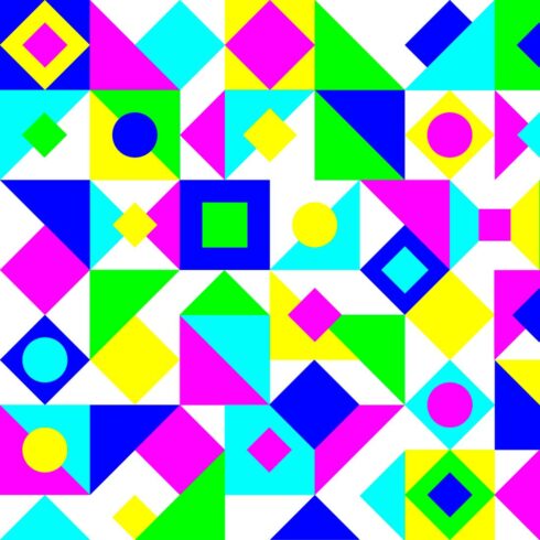 Abstract Mosaic Geometry Background in Vector cover image.