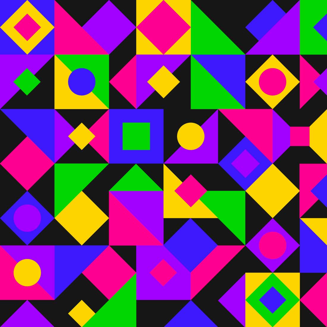 Abstract Mosaic Geometry Background in Vector preview image.