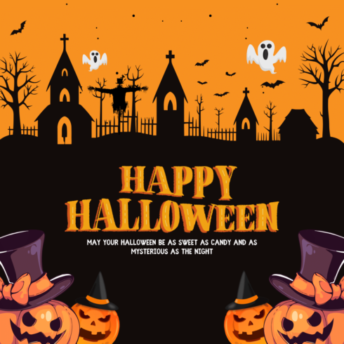 5 Happy Halloween Social media Bundle cover image.