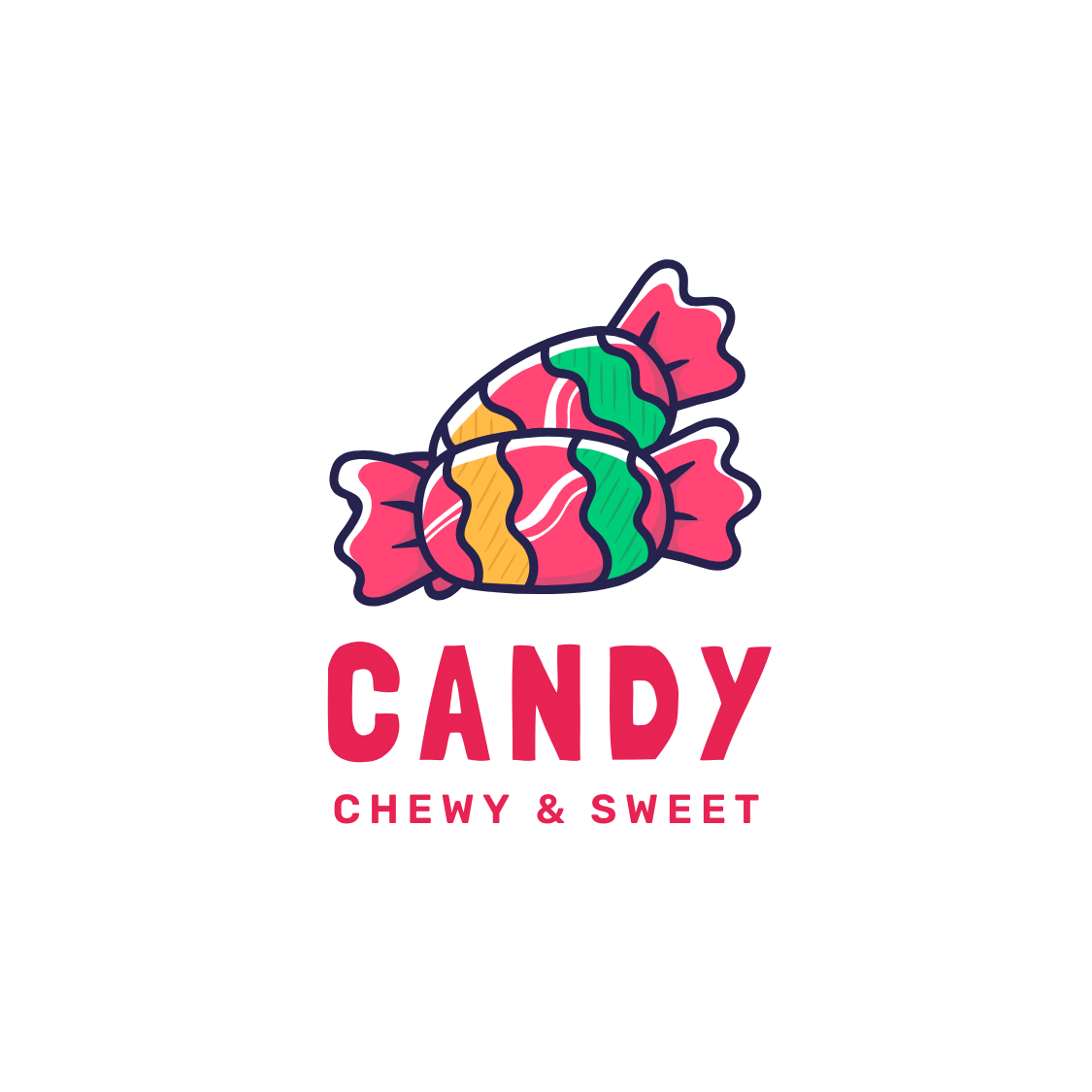 5 Candy Logos Bundle cover image.