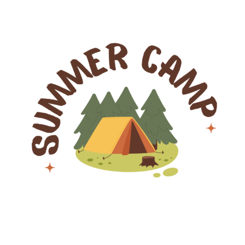 5 Summer Camp Logos Bundle cover image.