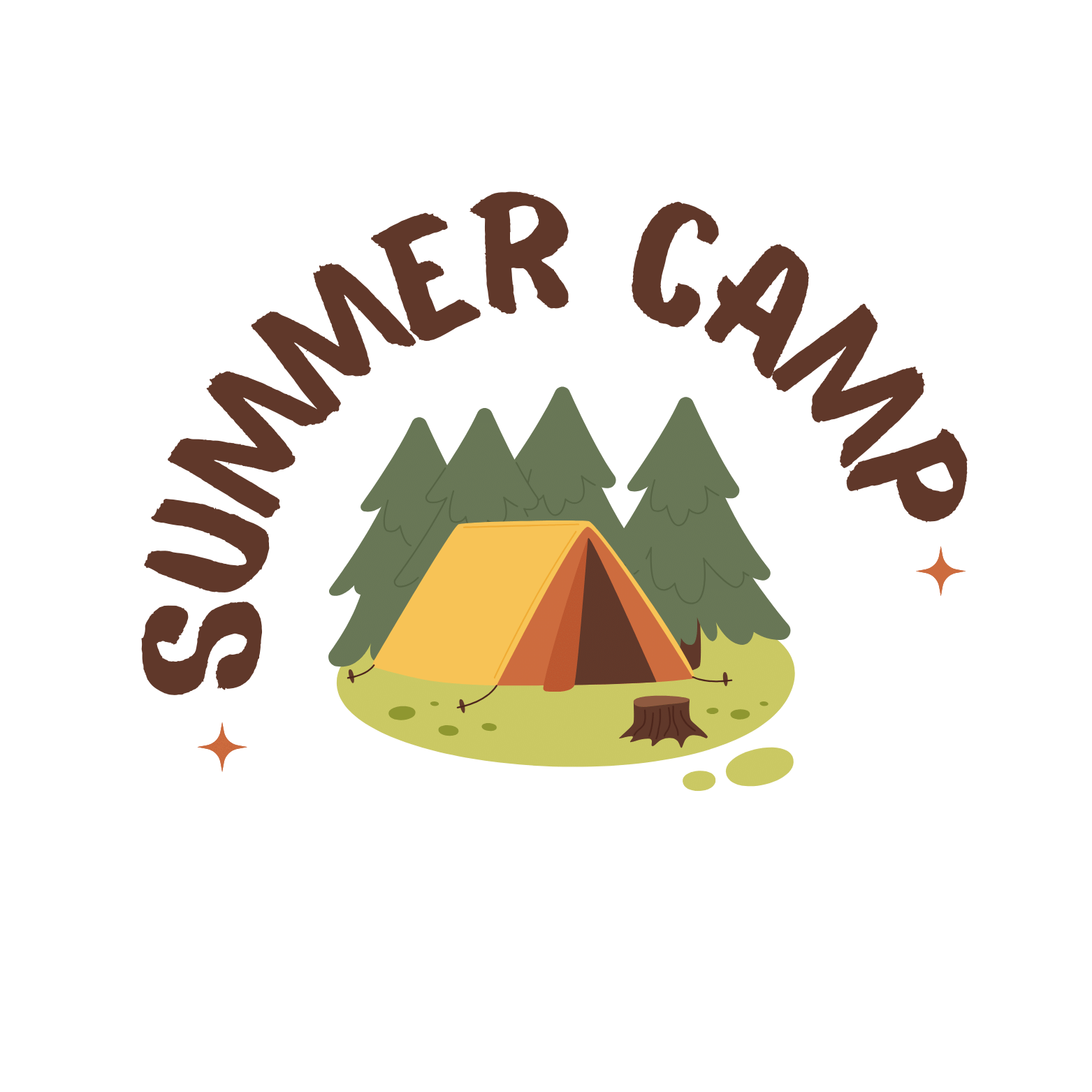 5 Summer Camp Logos Bundle cover image.