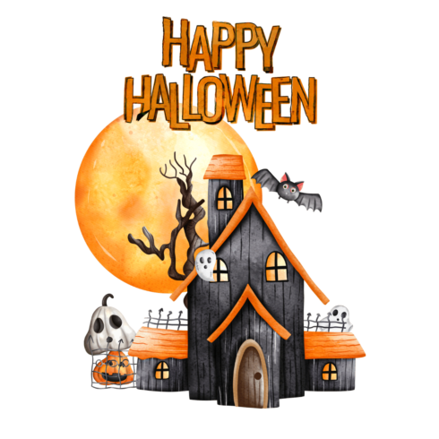 5 Halloween Stickers Bundle cover image.