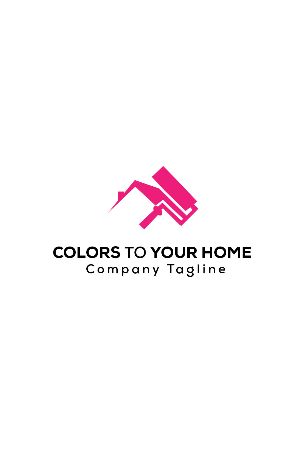 Painting company logo pinterest preview image.