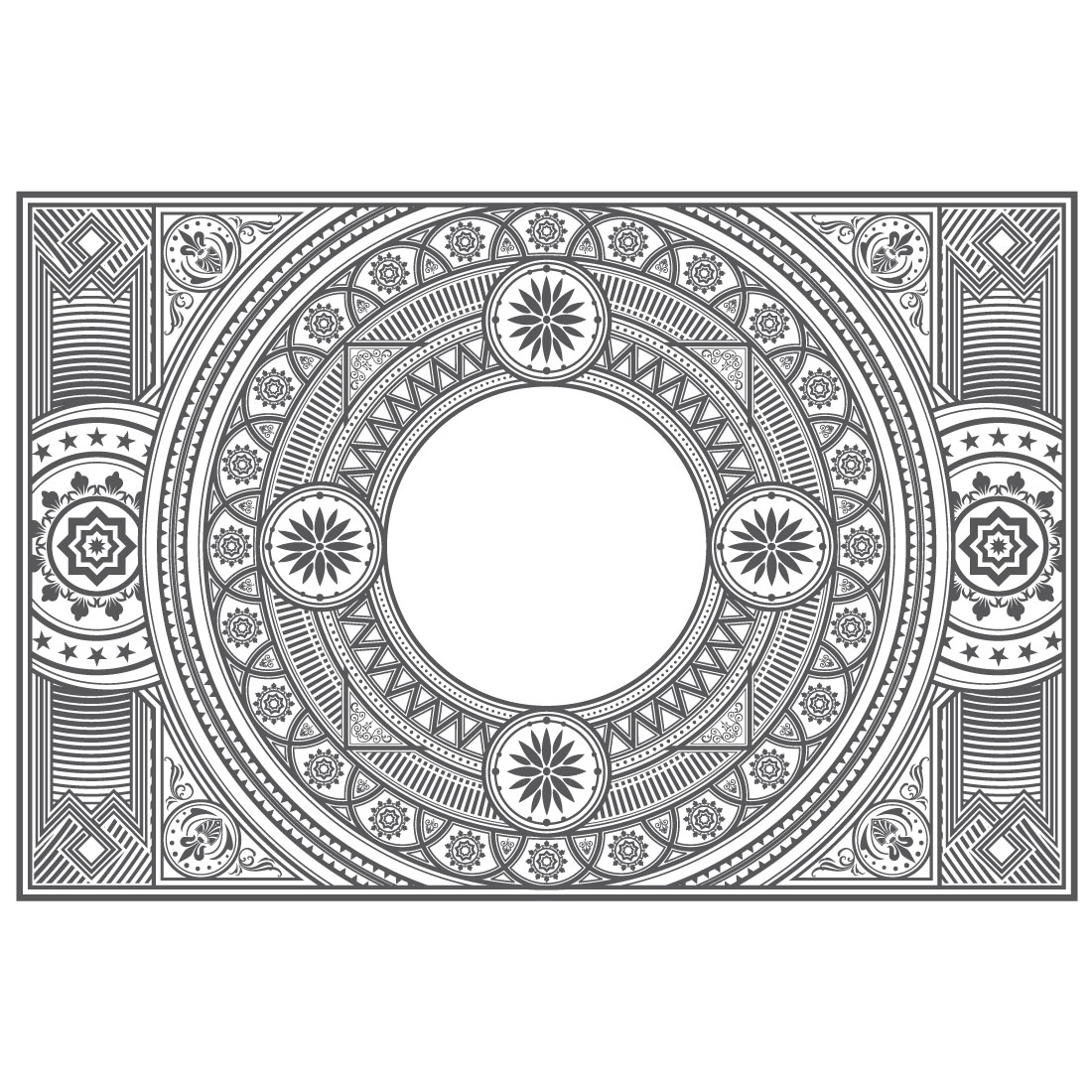 Rectangle Ornamental Frames in Vector cover image.