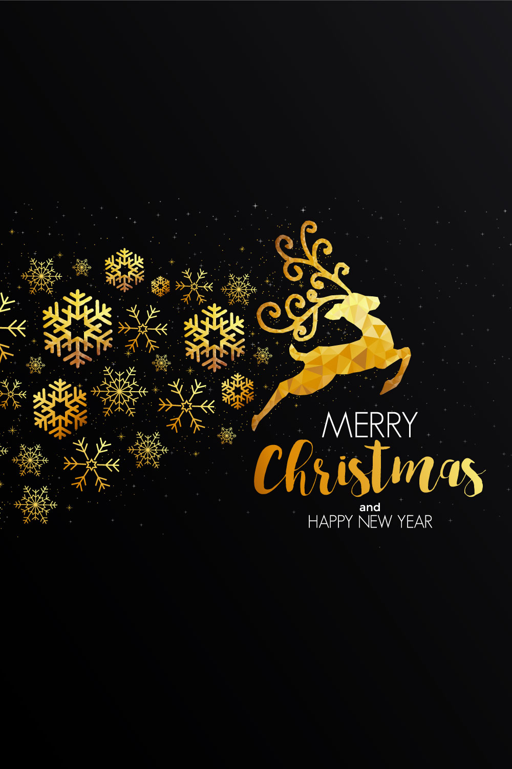 Christmas Colorful Greeting Card in Vector pinterest preview image.