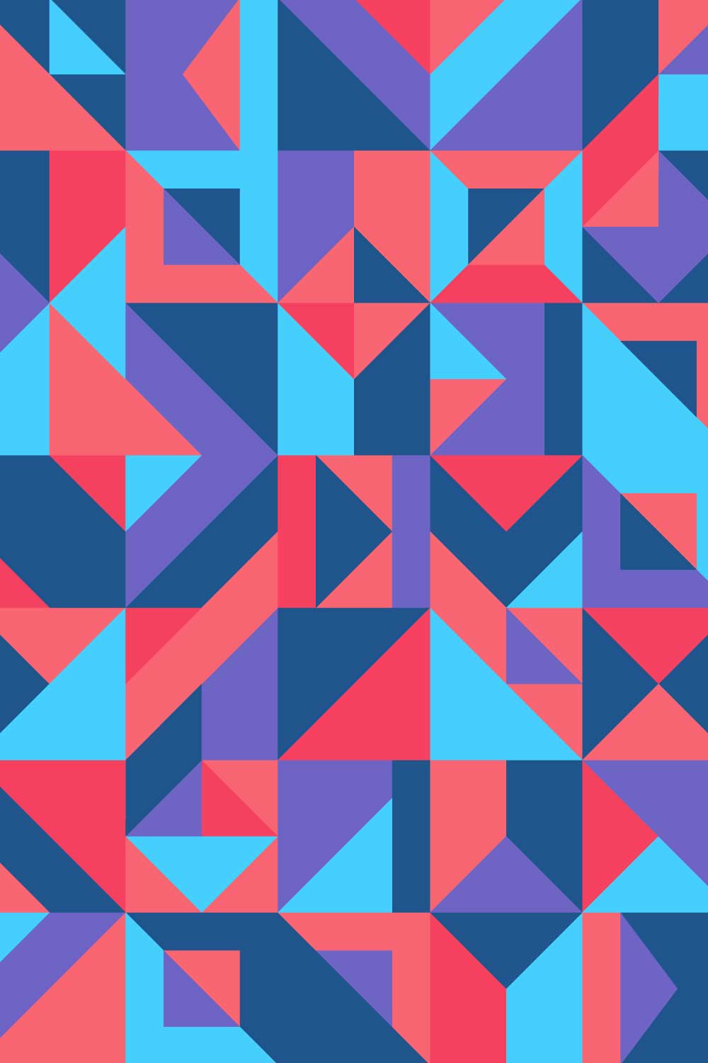 Abstract Geometric Triangles Patterns in Vector pinterest preview image.