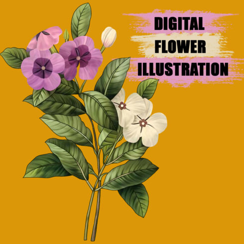The high-quality digital floral design, Flowers transparent background high-resolution 300 DPI cover image.