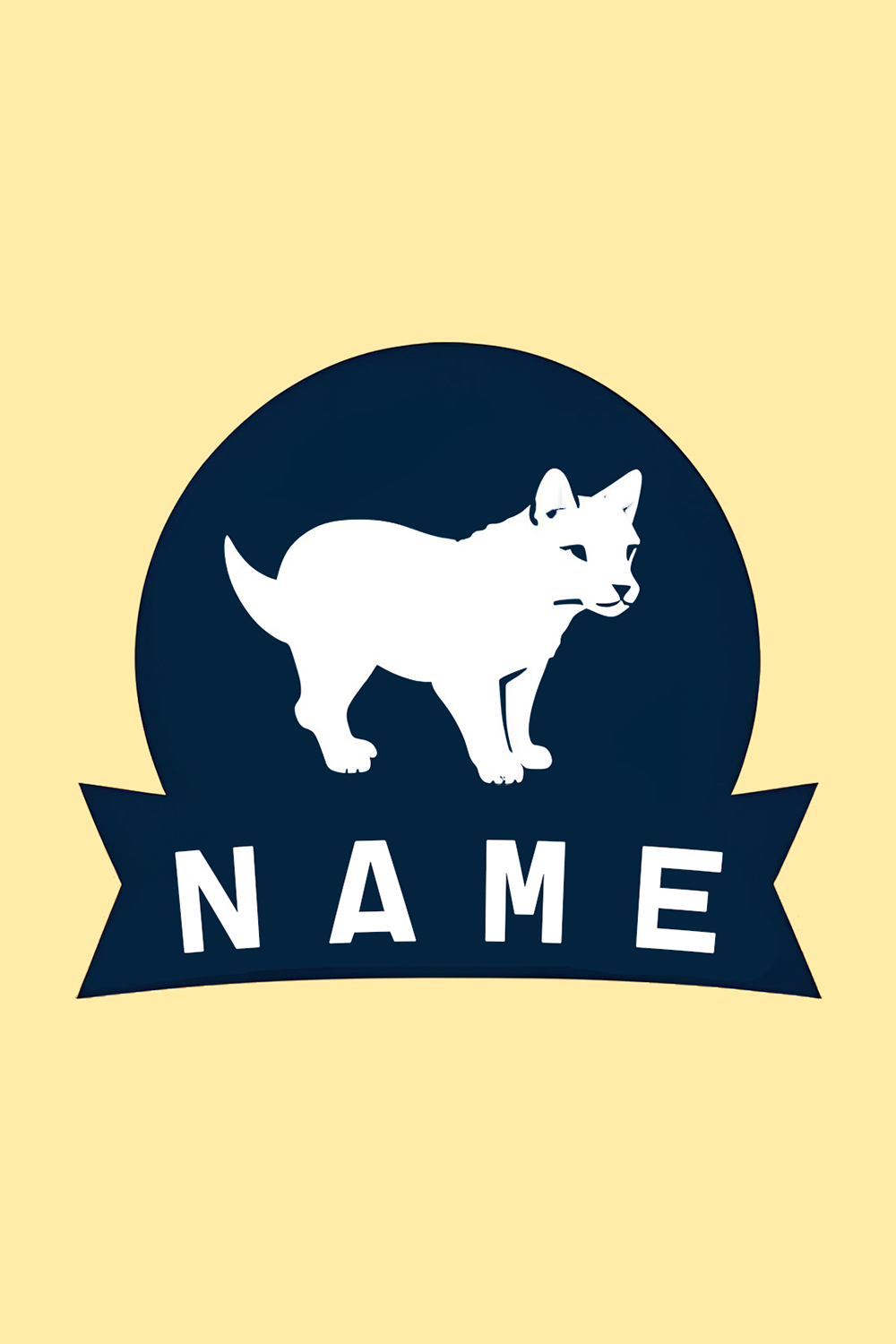 Logo related to animal world or store pinterest preview image.