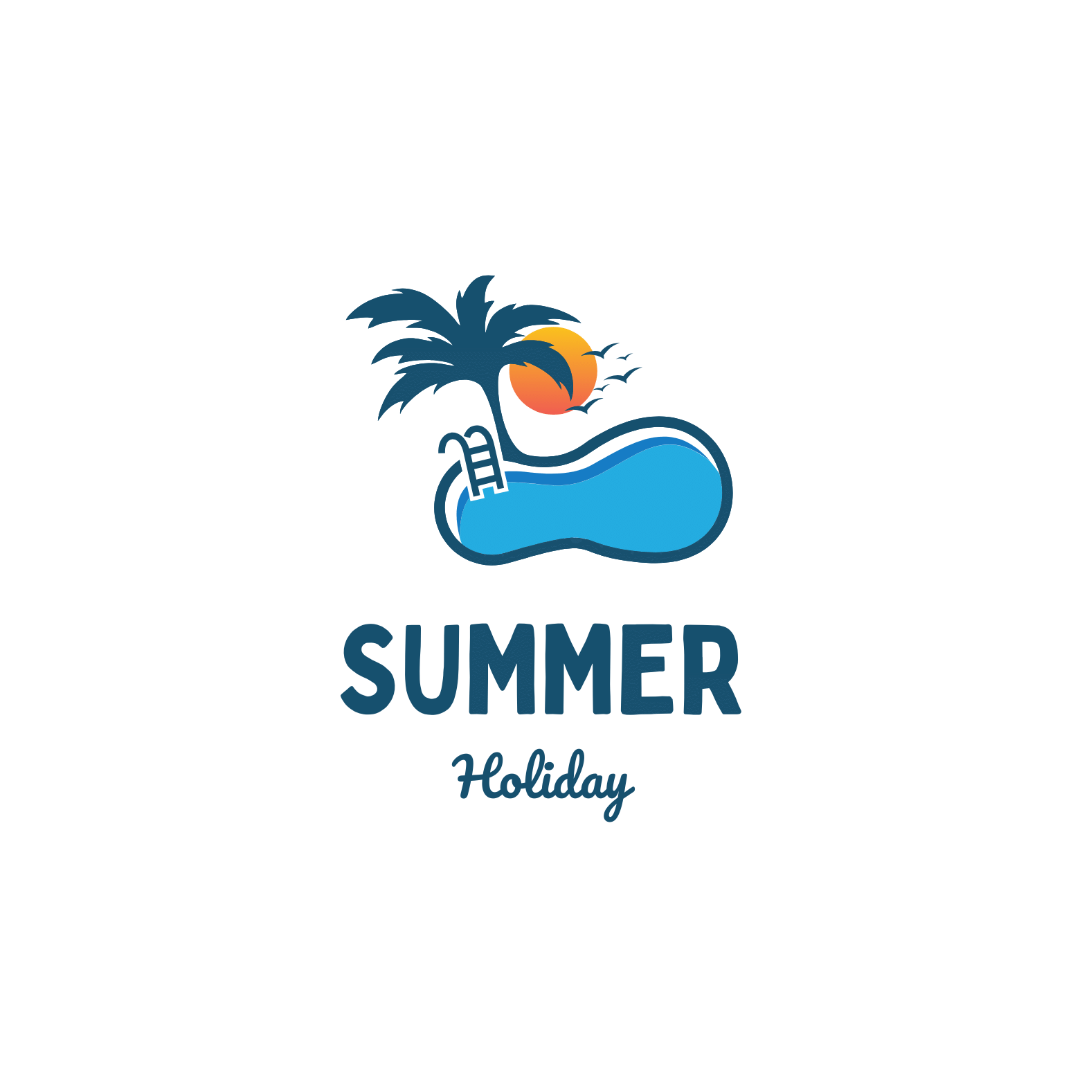 5 Summer Camp Logos Bundle preview image.