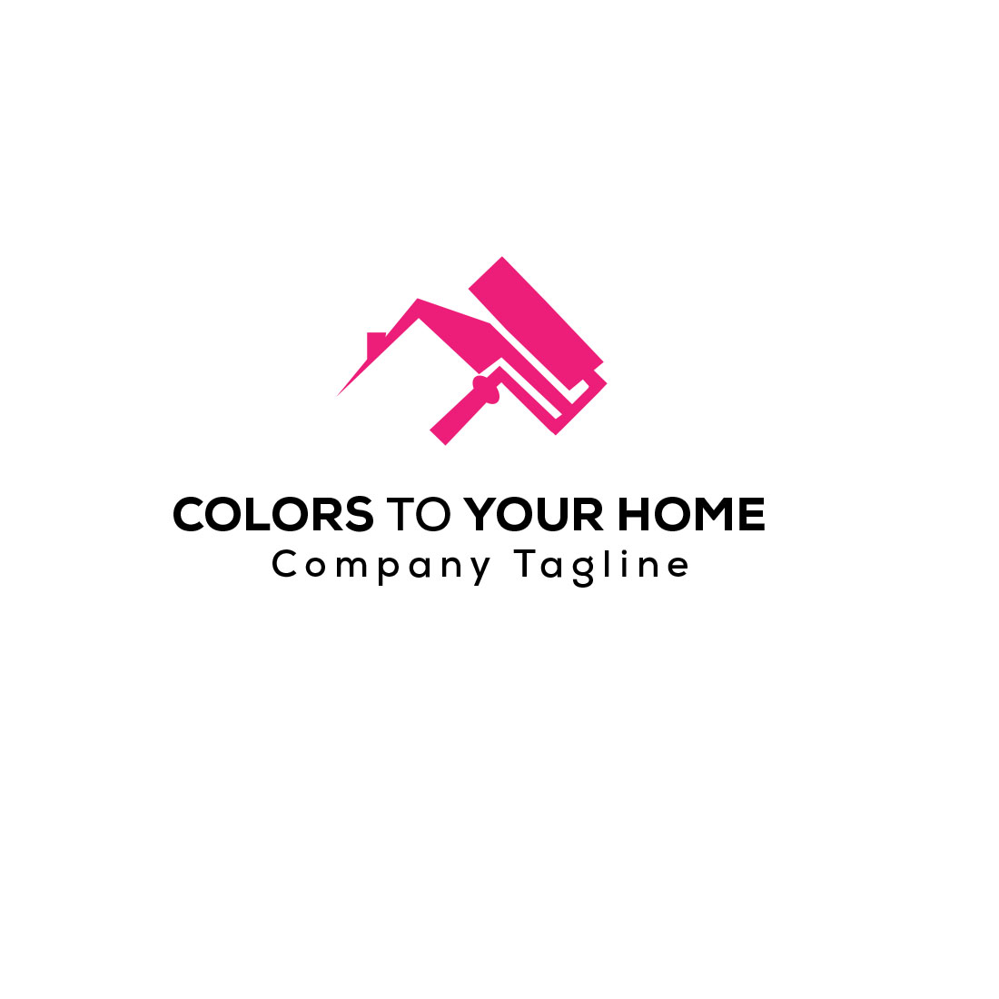 Painting company logo preview image.