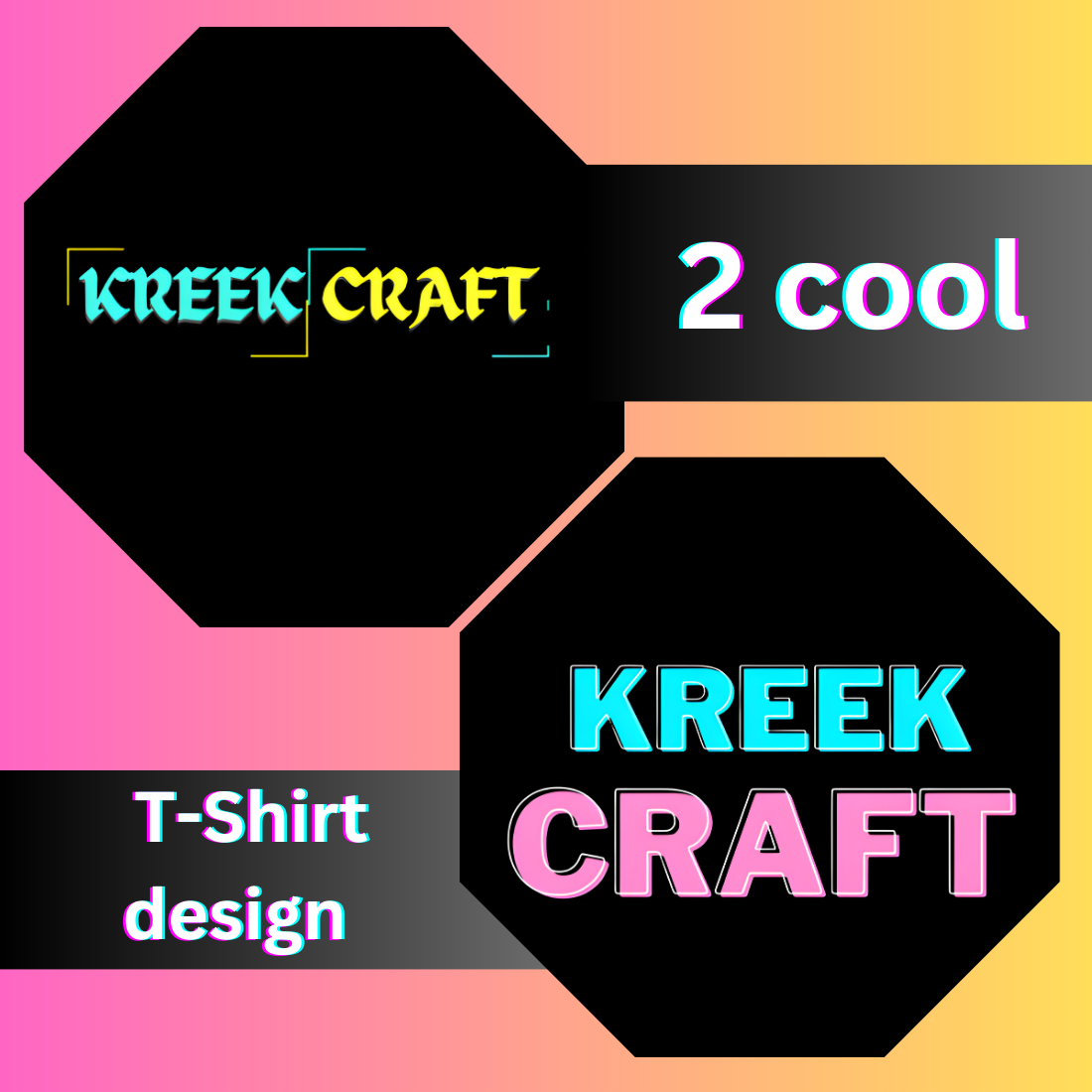 BUNDLES 2 Amazing T-Shirt Design OF KREEK CRAFT preview image.