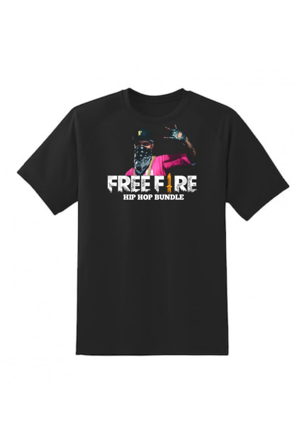 Free fire hip hop bundle T-shirt design pinterest preview image.