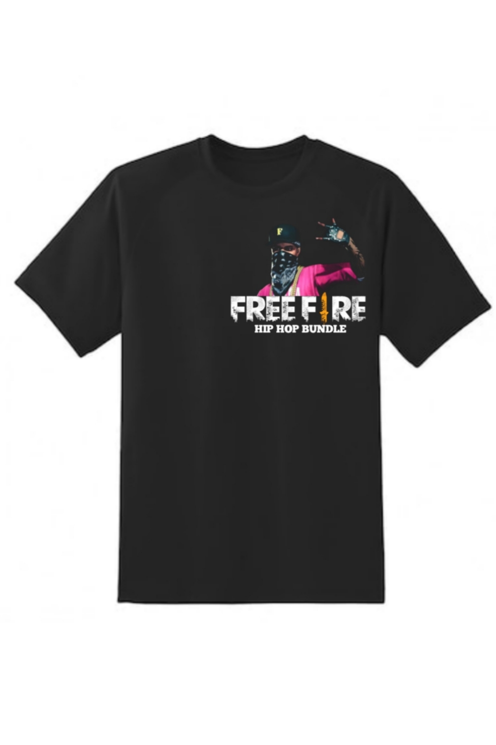 Free fire hip hop bundle T-shirt design pinterest preview image.