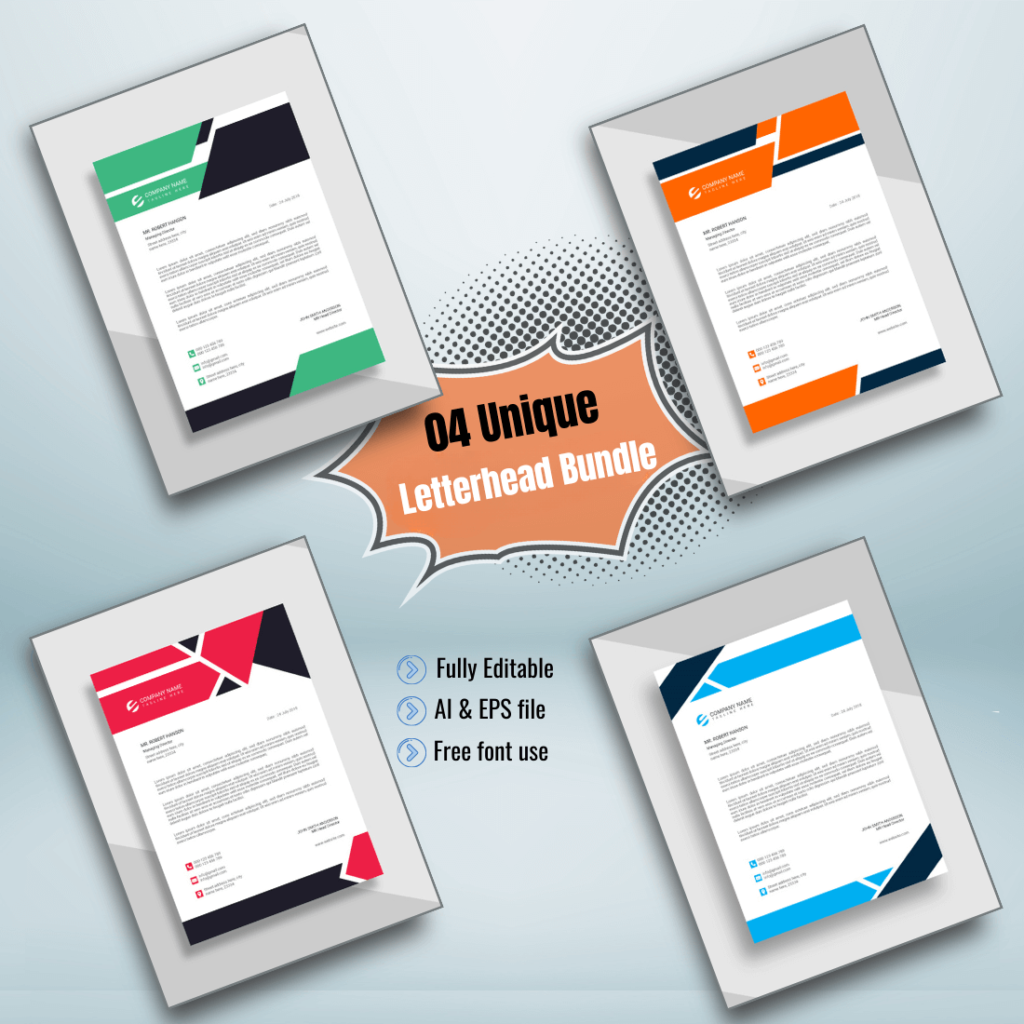 Modern Corporate Letterhead - MasterBundles