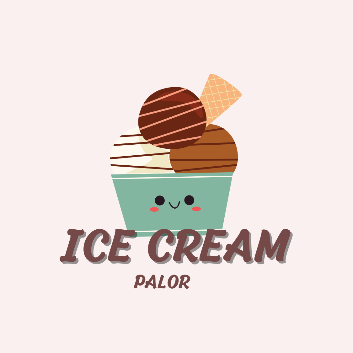 5 ICE Cream Logos Bundle pinterest preview image.