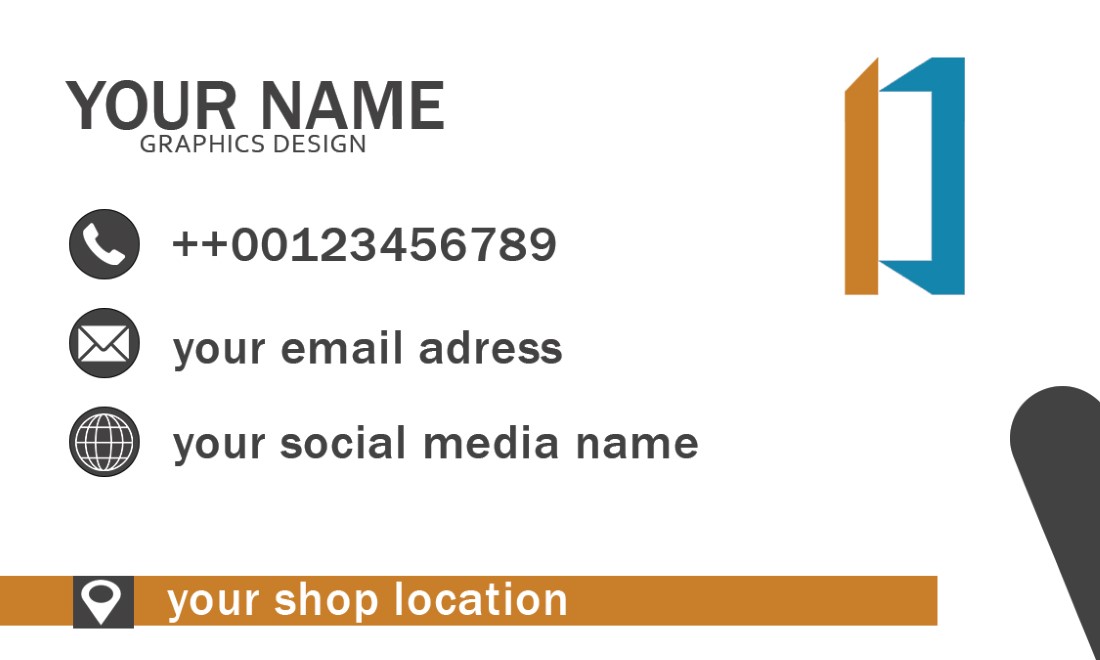 Victor Minimal Sky Blur Orange And Gray Business Card preview image.