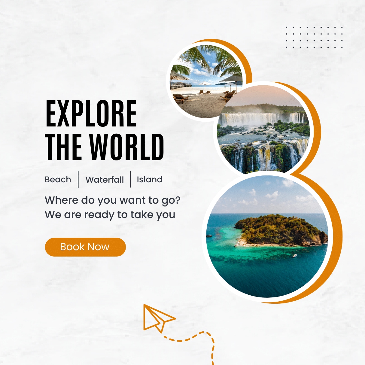 5 Travel Templates Bundle pinterest preview image.