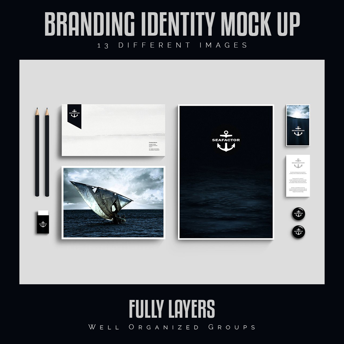 Branding Identity Mock Up preview image.