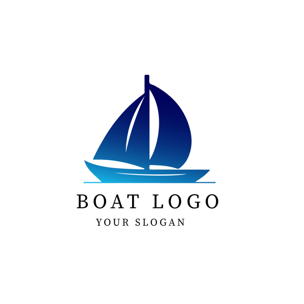 modern boat logo designs bundle