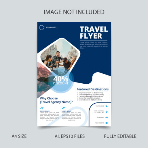 Travel agency flyer design templates - MasterBundles