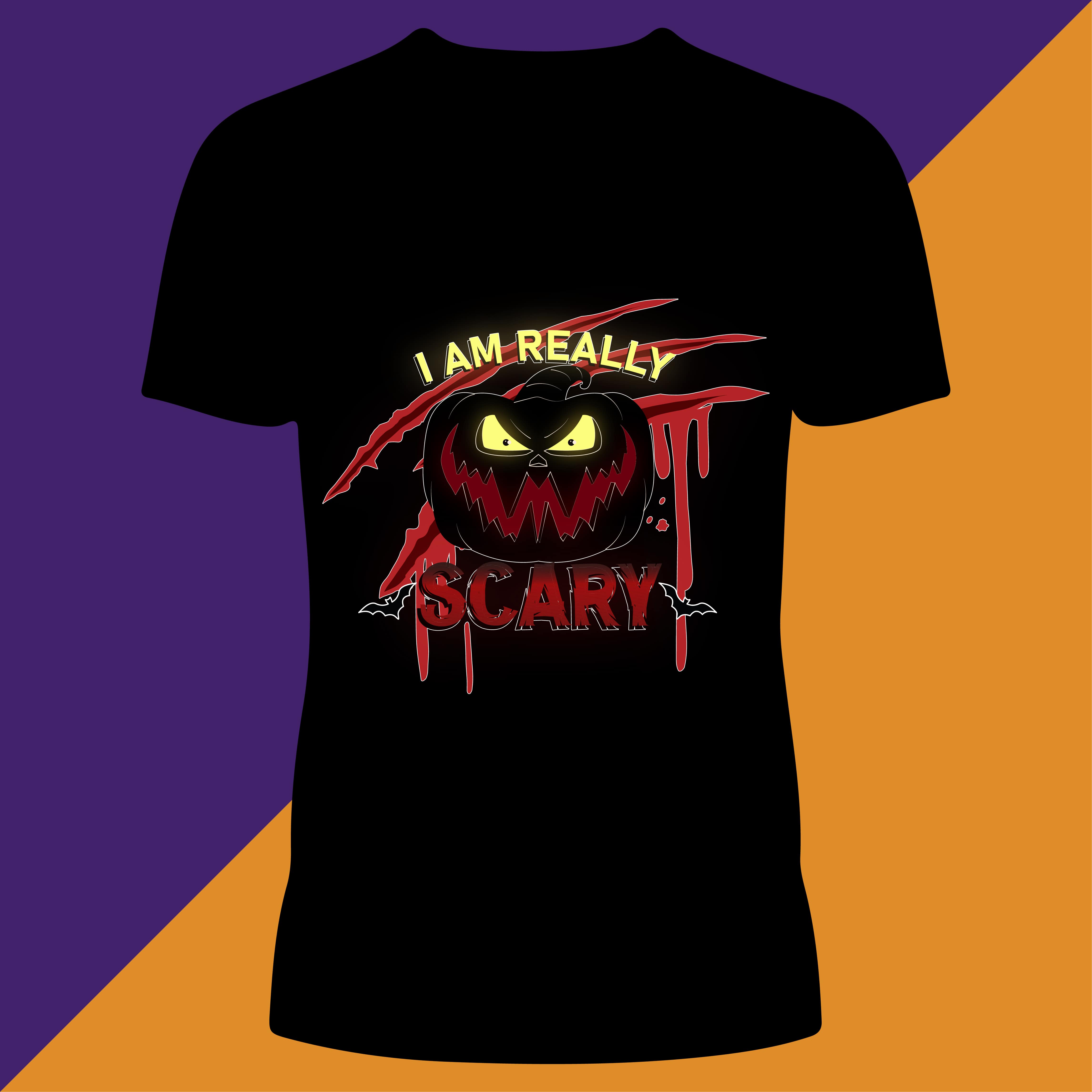 I Am Really Scary T-Shirt Design preview image.
