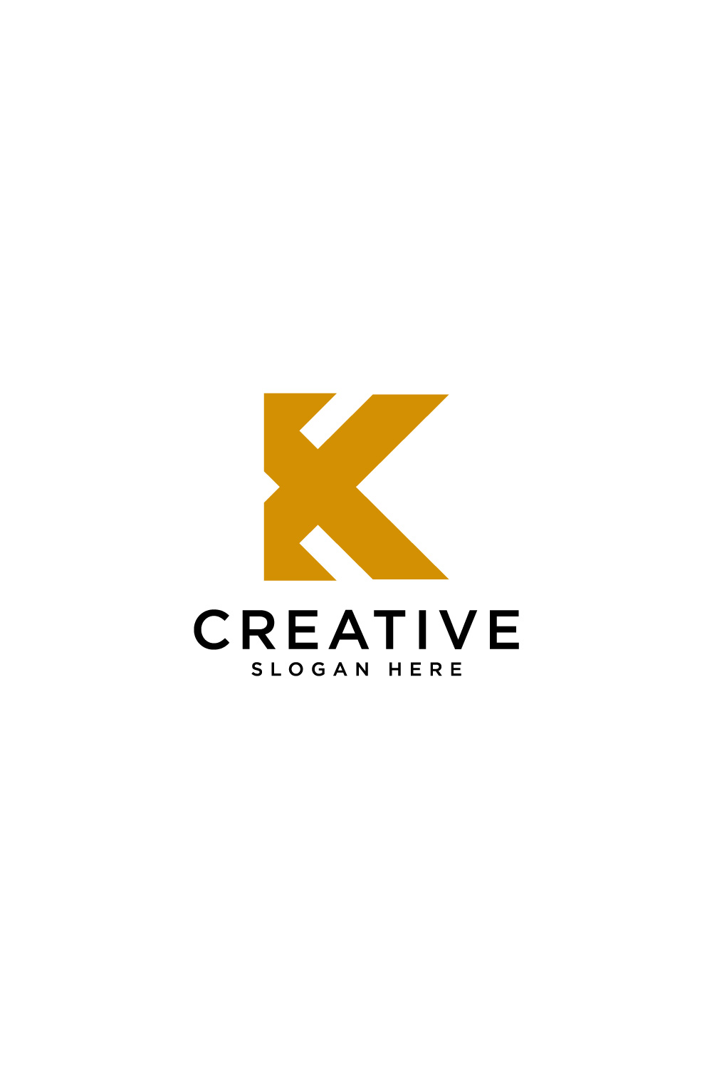 letter k logo vector pinterest preview image.