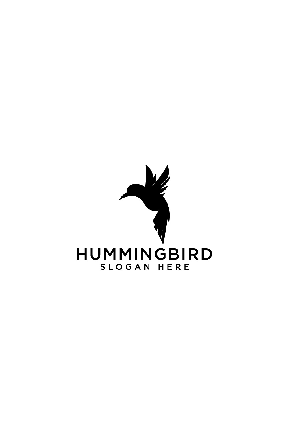 hummingbird logo vector animal silhouette pinterest preview image.