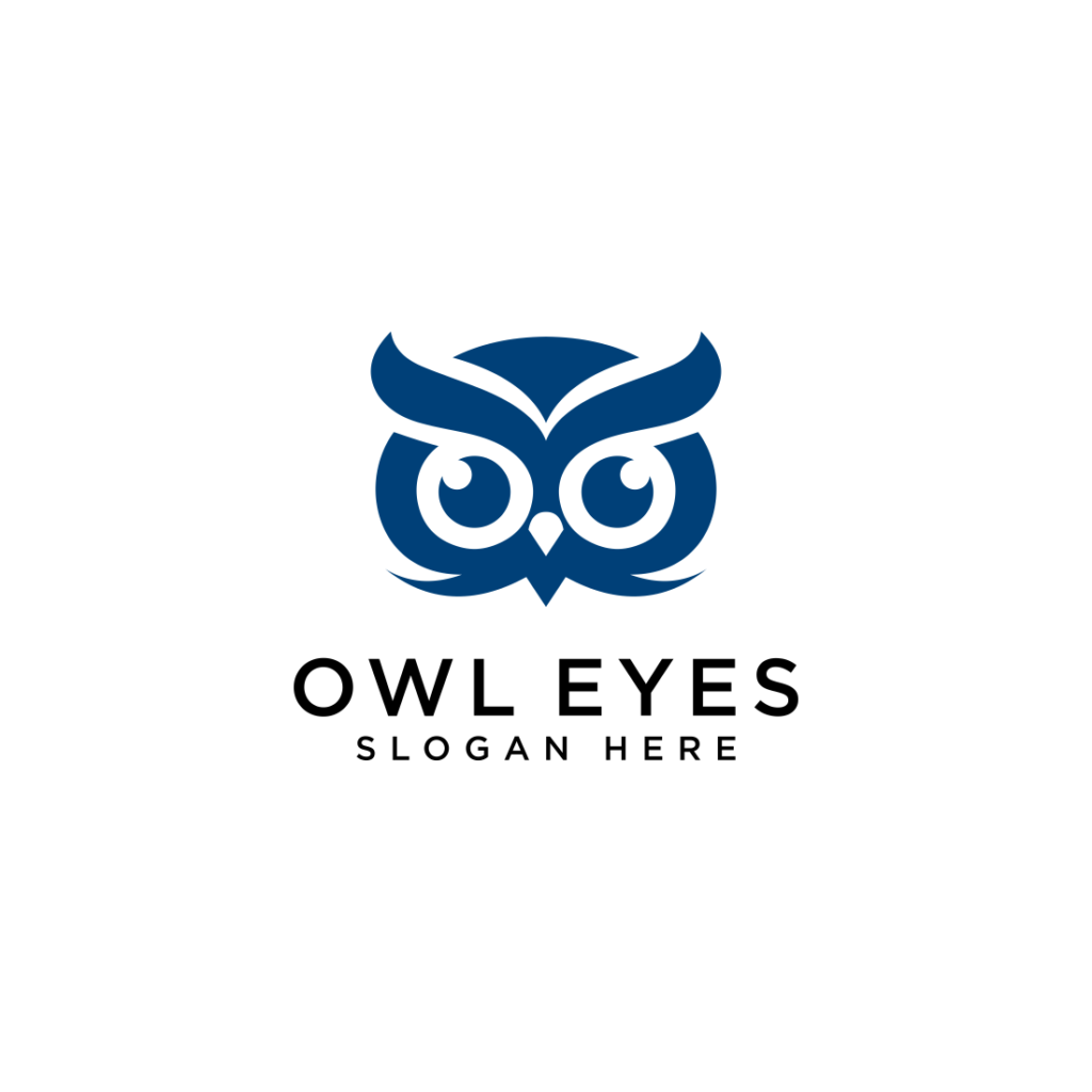 owl eyes logo vector design template - MasterBundles