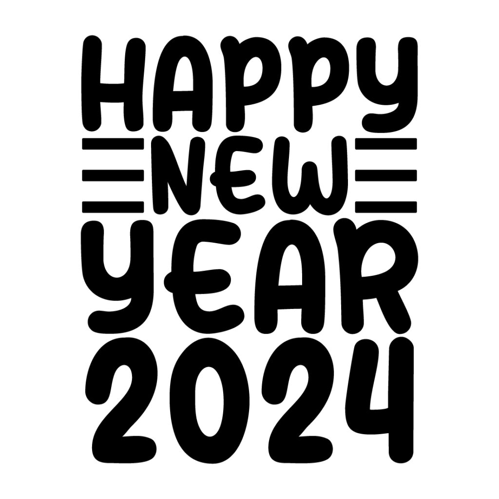 HAPPY NEW YEAR 2024 T SHIRT DESIGN - MasterBundles