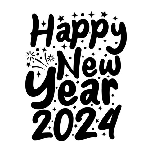 HAPPY NEW YEAR 2024 T SHIRT DESIGN - MasterBundles
