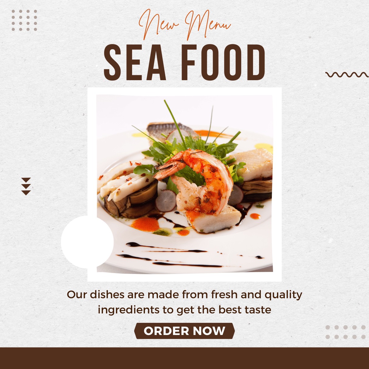 Sea Food Social Media Bundle pinterest preview image.