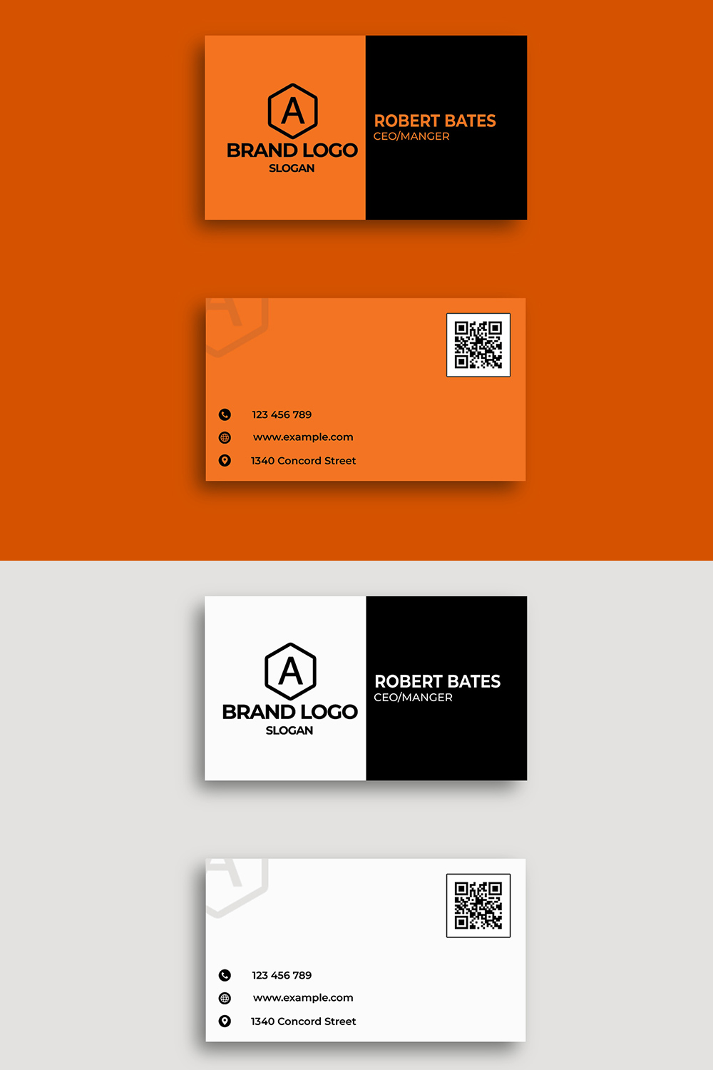 Minimal And Professional Business Card-Only For $9 pinterest preview image.