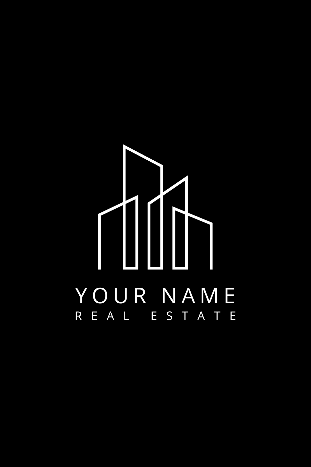 Real Estate Logo pinterest preview image.