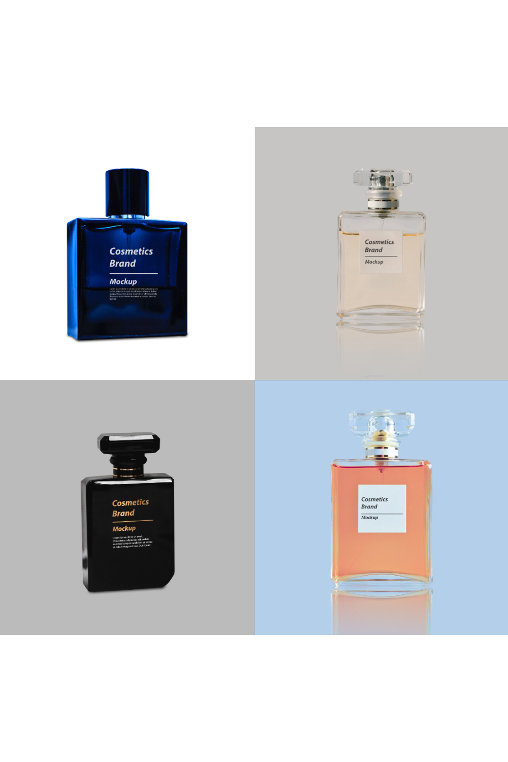 4 perfume bottle mockups pinterest preview image.