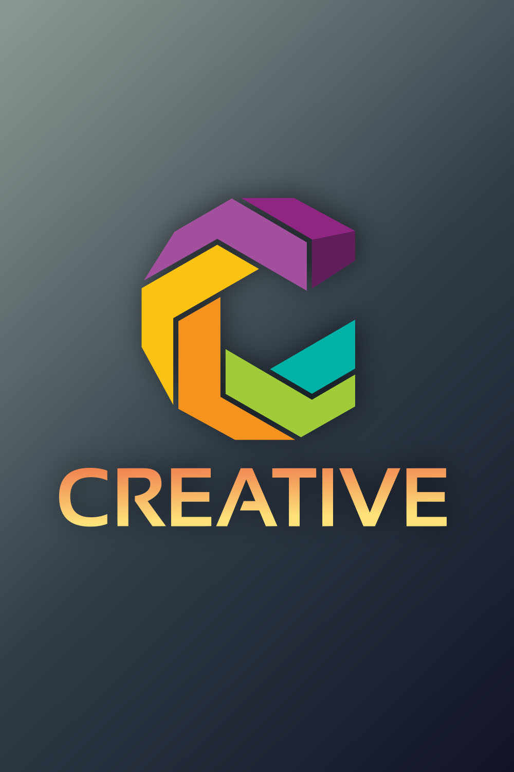 Creative logo design pinterest preview image.