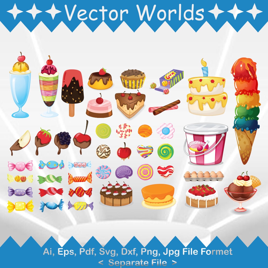 Candy SVG Vector Design cover image.