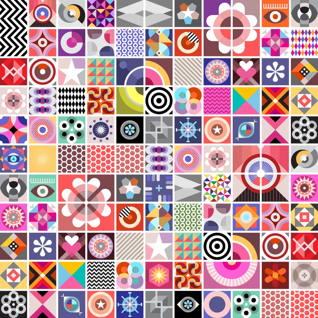 Abstract Geometric Patterns in Vector preview image.