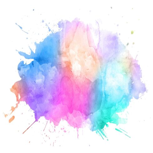 Abstract watercolor splatter design cover image.
