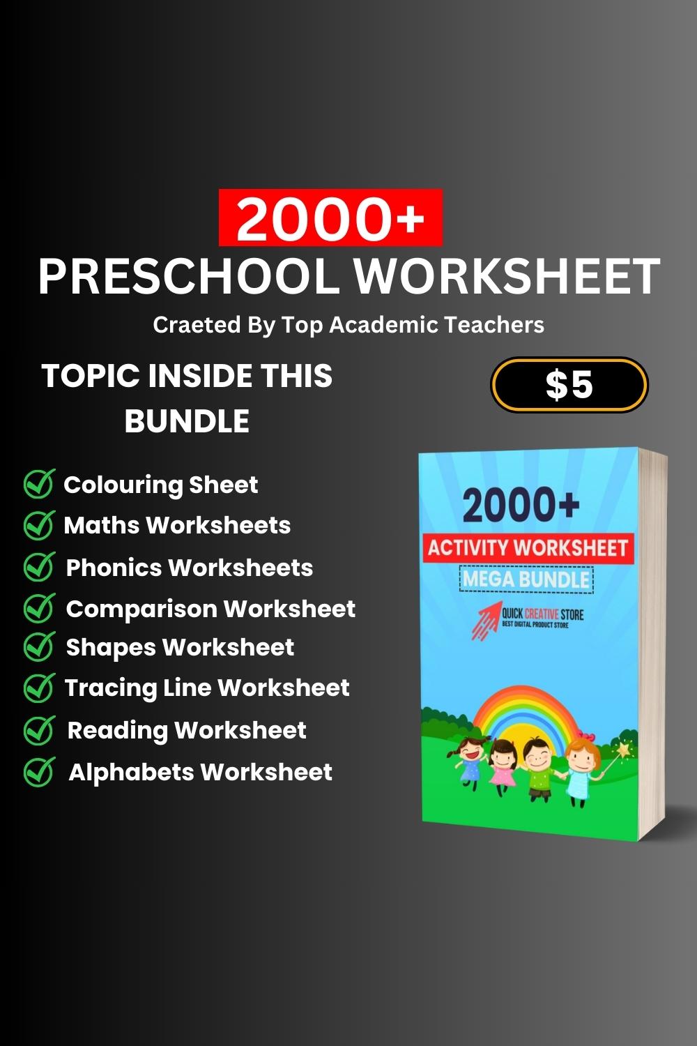 kids worksheet Printable Preschool & Kinder Worksheets | Preschool Curriculum | Color Matching | Educational Resources pinterest preview image.