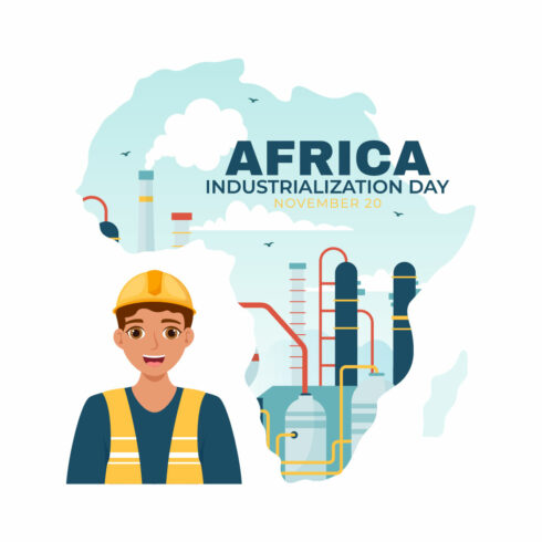 12 Africa Industrialization Day Illustration cover image.